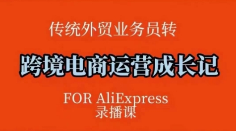跨境电商速卖通运营课，​运营方法论+后台实操，逻辑清晰-斜杠青年