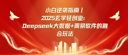 小白逆袭指南，2025玄学轻创业：Deepseek大数据+周易算法的融合玩法-斜杠青年