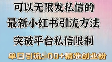 最新“摆烂式”引流打法，小红书私信引流，单天引流100+-斜杠青年
