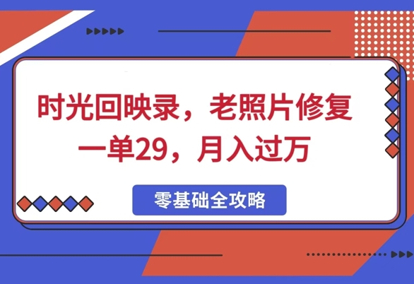 时光回映录，老照片修复一单29，月入过W-斜杠青年