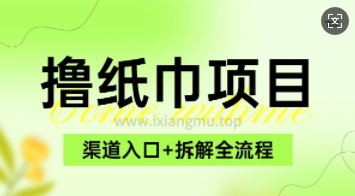 低价撸纸0元免单_项目拆解全流程+渠道入口-斜杠青年