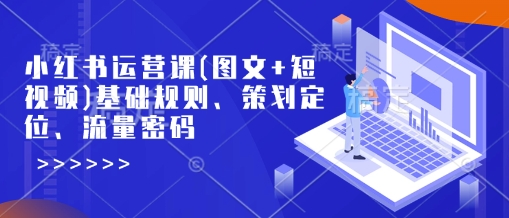 小红书运营课(图文+短视频)基础规则、策划定位、流量密码-斜杠青年
