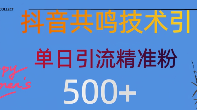 抖音情感引流创业粉，自然低成本，日引500+-斜杠青年