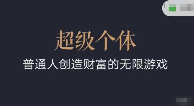超级个体2024-2025翻盘指南，普通人创造财富的无限游戏-斜杠青年