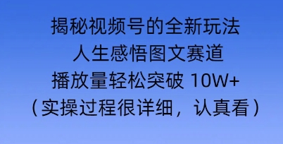 Deepseek和即梦结合，做一个【人生图文感悟】的视频号-斜杠青年