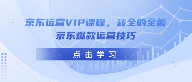 京东运营VIP课程，最全的全能京东爆款运营技巧-斜杠青年