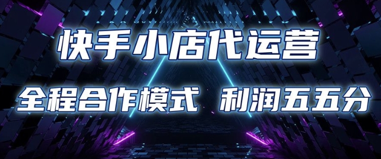 快手小店代运营 限时托管计划 合作模式 利润五五分成【揭秘】-斜杠青年