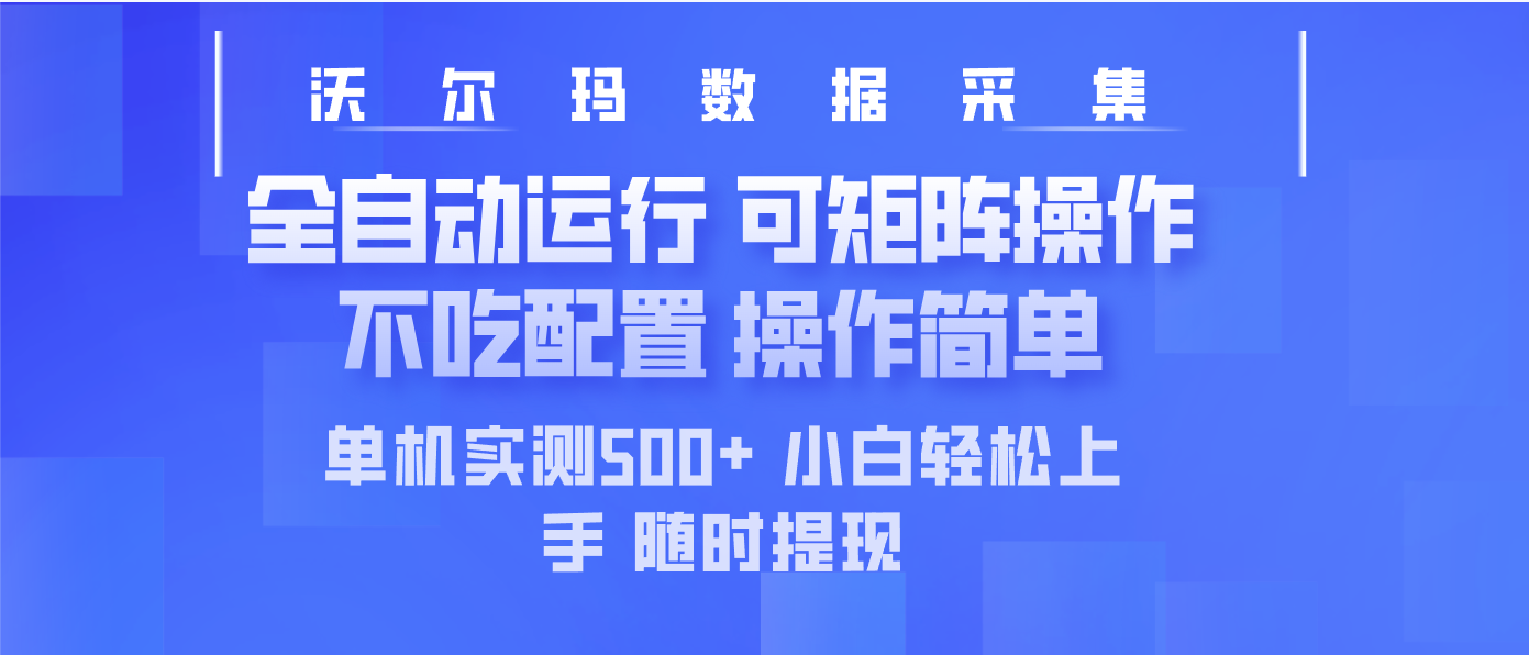 （14560期）最新沃尔玛平台采集 全自动运行 可矩阵单机实测500+ 操作简单-斜杠青年